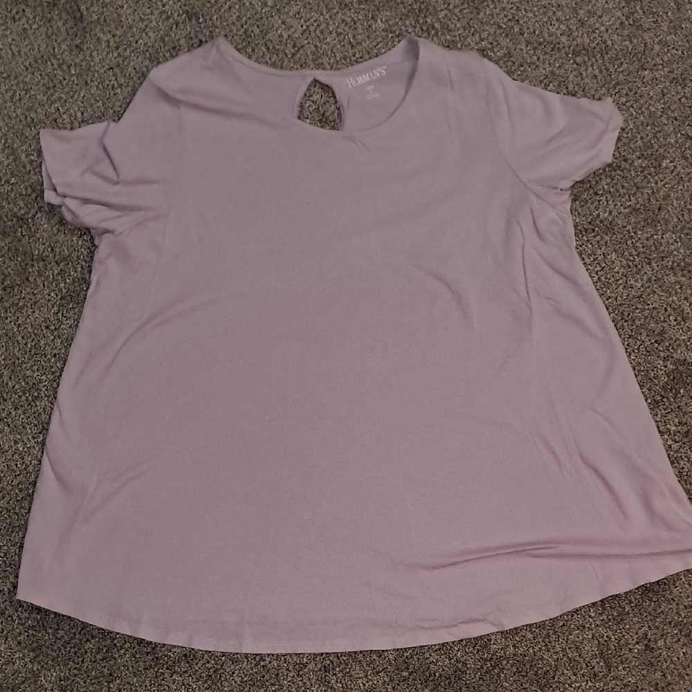 Roaman's Womens Purple Swing Top Large 18/20